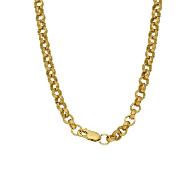 9ct Yellow Gold Belcher Chain - 20" - 31.3g