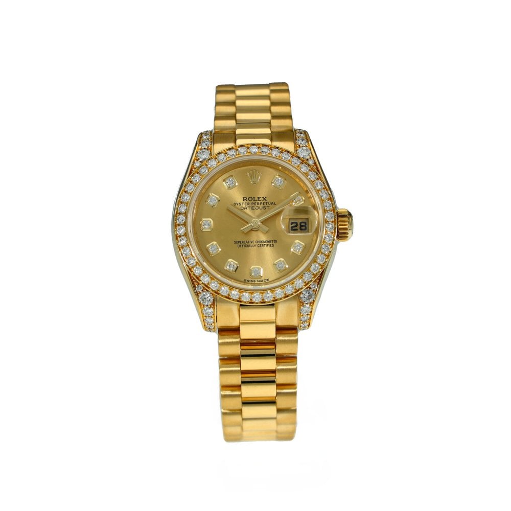Lady Datejust 179158 - Gold Watch - Diamond Bezel & Dial - 2011
