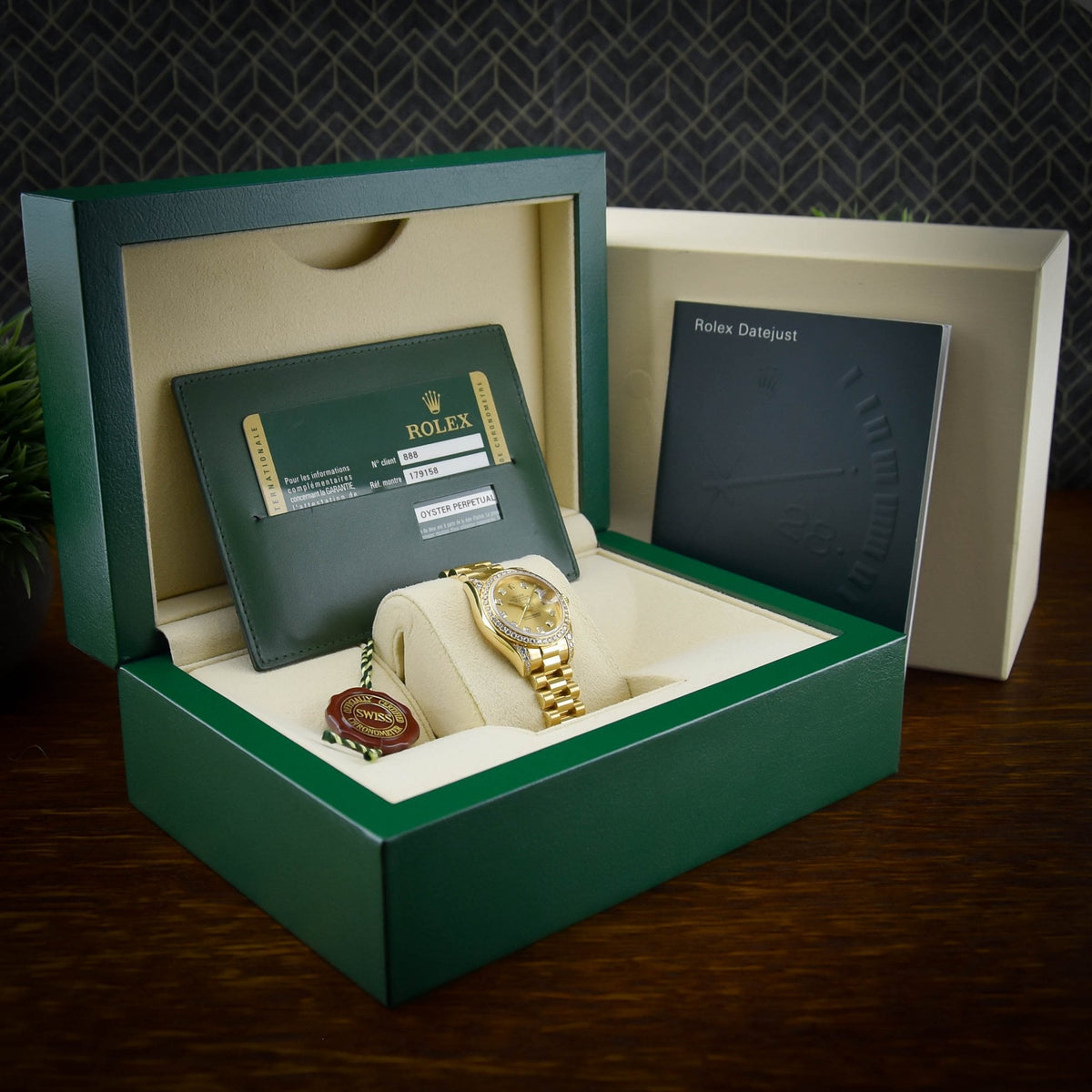 Lady Datejust 179158 - Gold Watch - Diamond Bezel & Dial - 2011