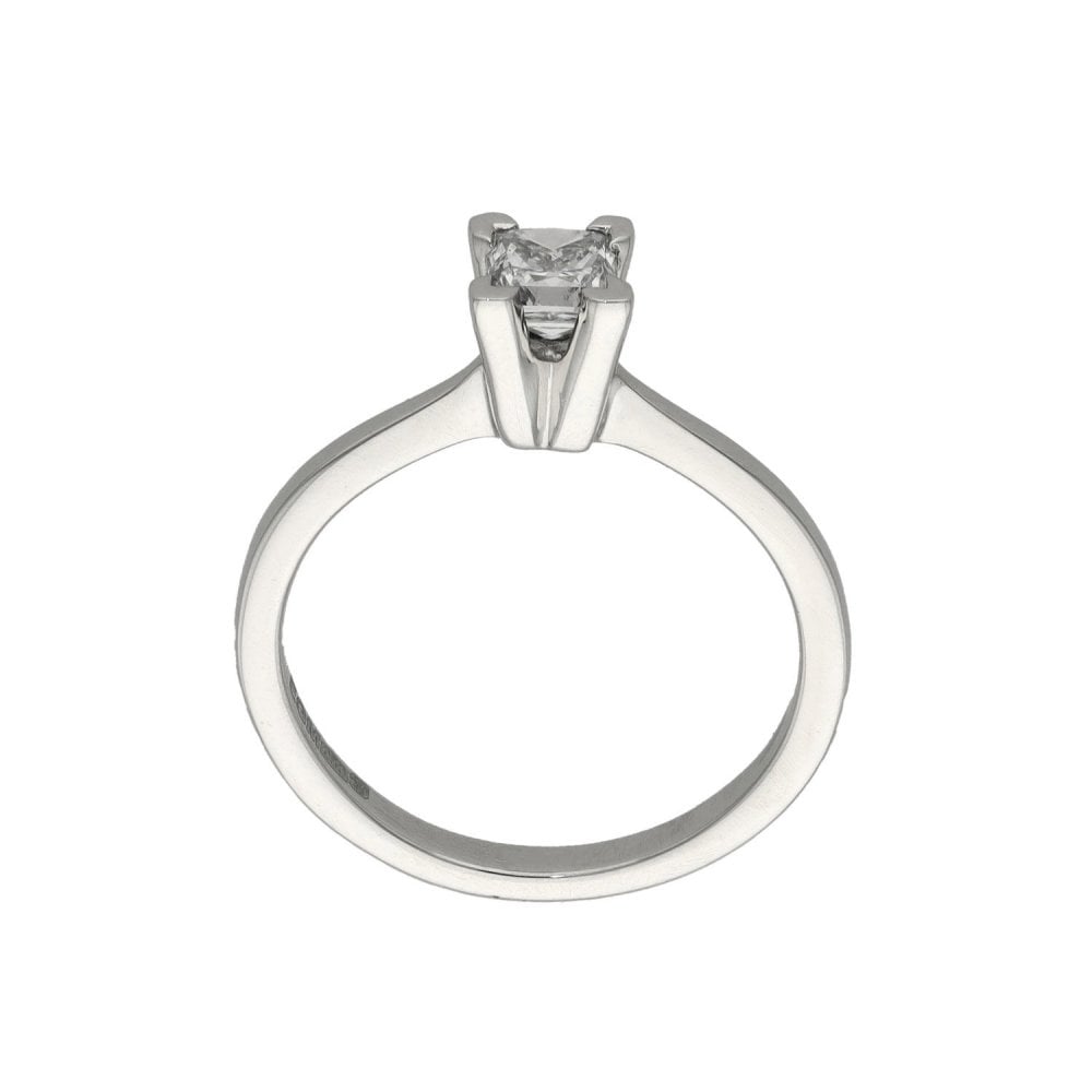 Platinum Princess Cut Diamond Engagement Ring - 0.36ct