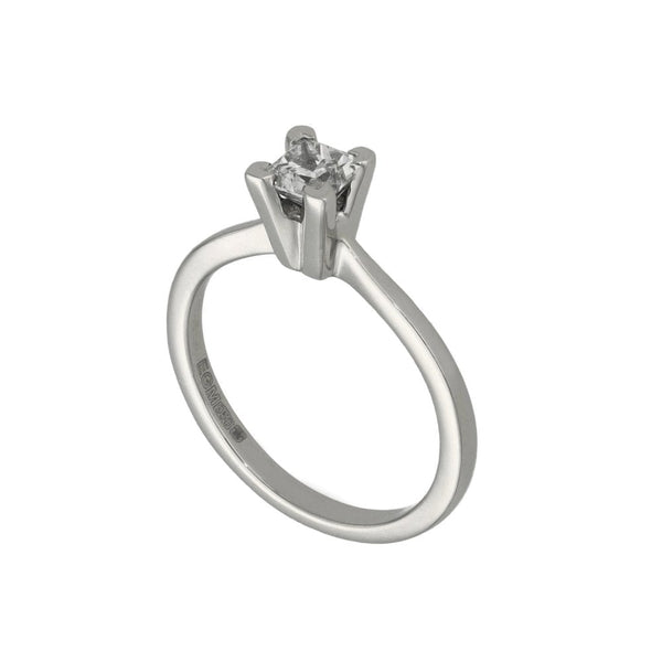Platinum Princess Cut Diamond Engagement Ring - 0.36ct