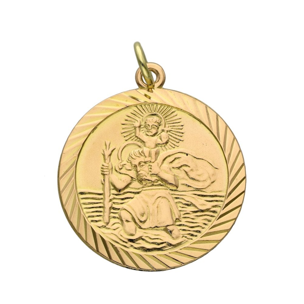 9ct Yellow Gold St. Christopher Pendant - 4.1g