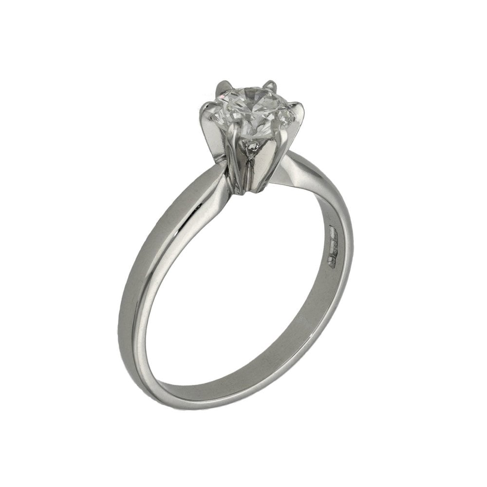 Platinum Certified Diamond Engagement Ring - 0.76ct