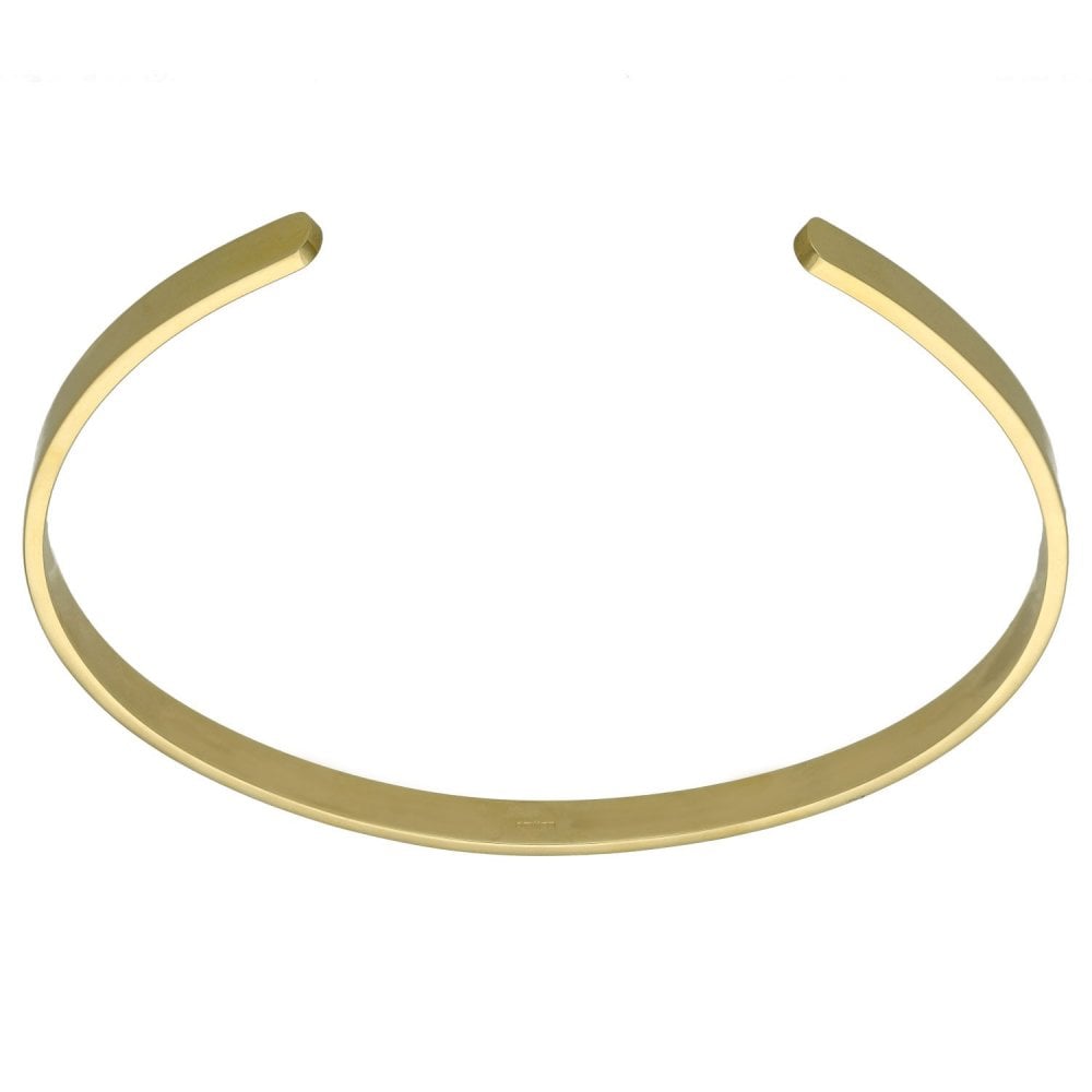 9ct Yellow Gold Cuff Bangle - 18cm - 11.0g