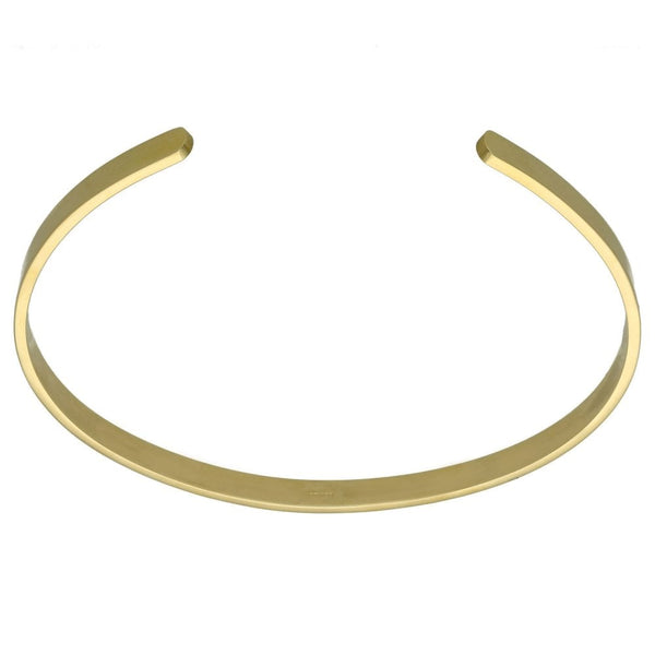 9ct Yellow Gold Cuff Bangle - 18cm - 11.0g