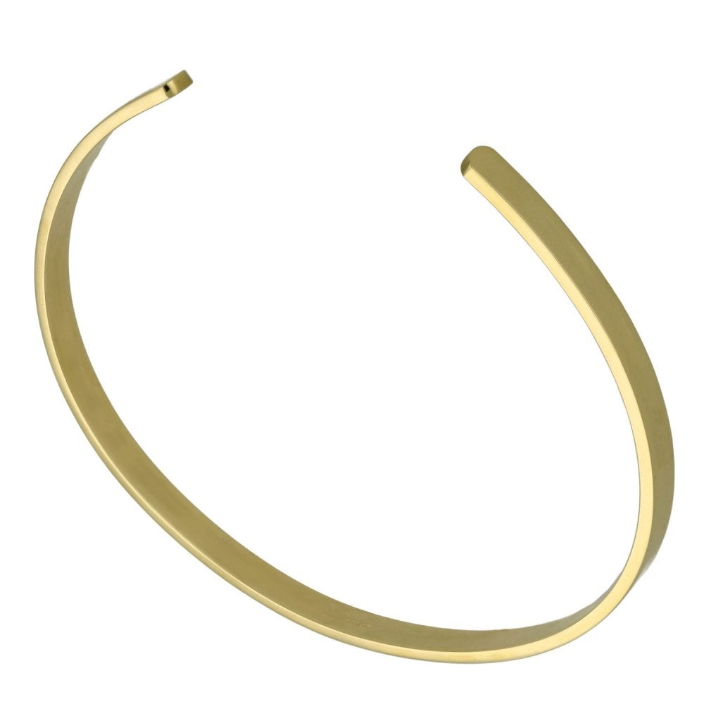9ct Yellow Gold Cuff Bangle - 18cm - 11.0g