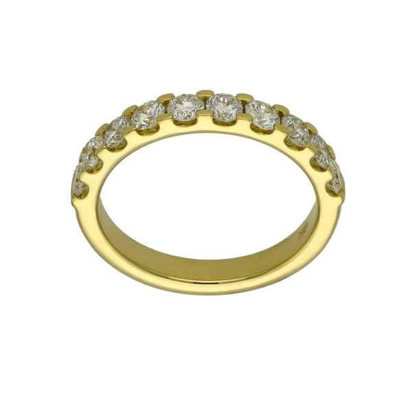 18ct Yellow Gold Diamond Set Wedding Band - 1.00ct - Size M