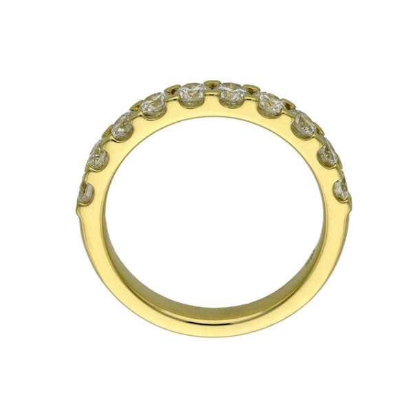 18ct Yellow Gold Diamond Set Wedding Band - 1.00ct - Size M