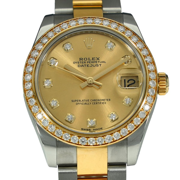 Datejust 31 178383 - Ladies Watch - Diamond Bezel - 2018