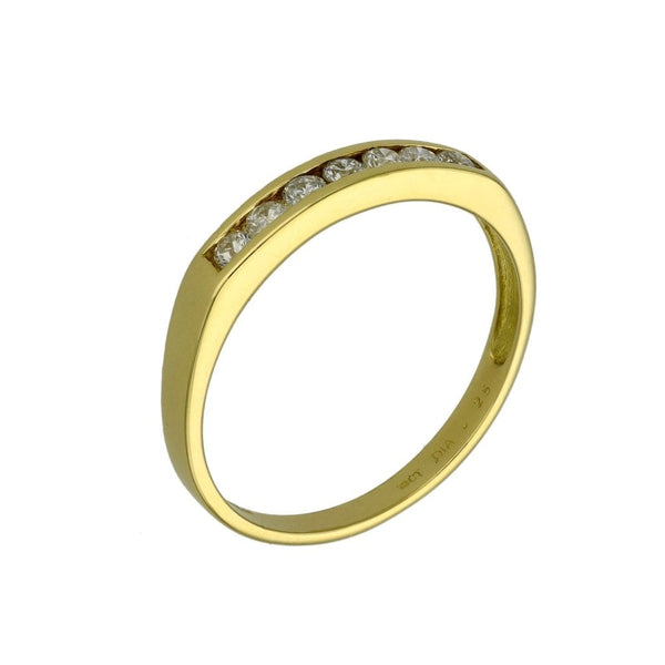 Ladies 18ct Yellow Gold Diamond Set Half Eternity Ring