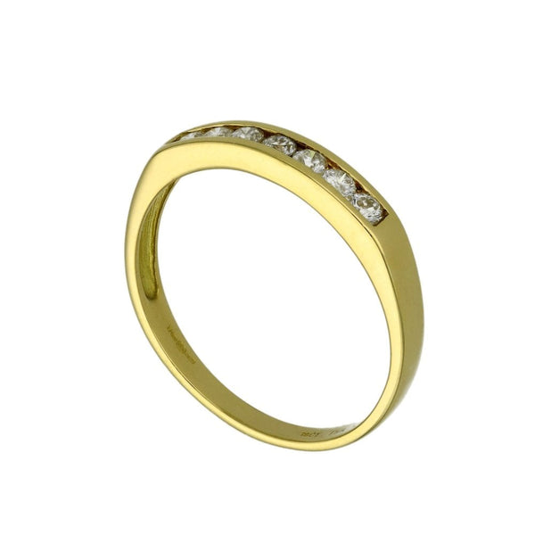 Ladies 18ct Yellow Gold Diamond Set Half Eternity Ring