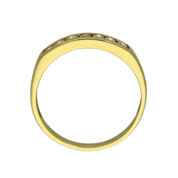 Ladies 18ct Yellow Gold Diamond Set Half Eternity Ring