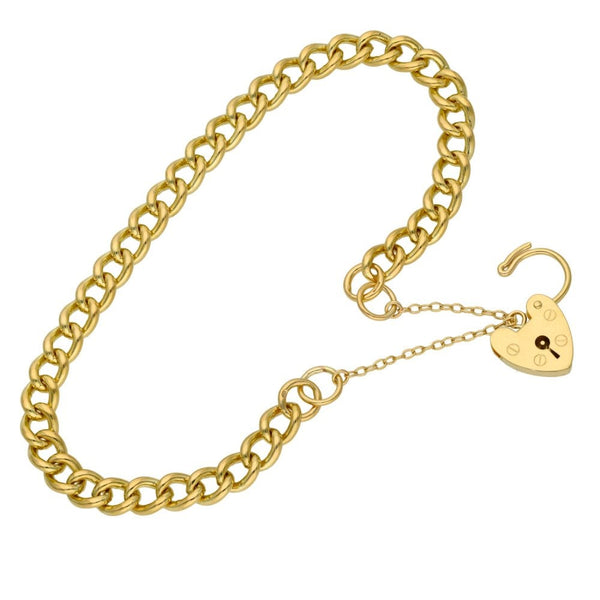9ct Yellow Gold Ladies Charm Bracelet - 20.8g