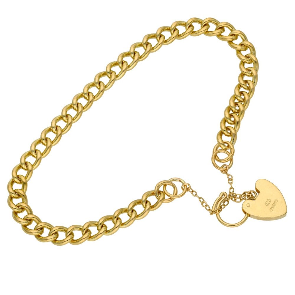 9ct Yellow Gold Ladies Charm Bracelet - 20.8g