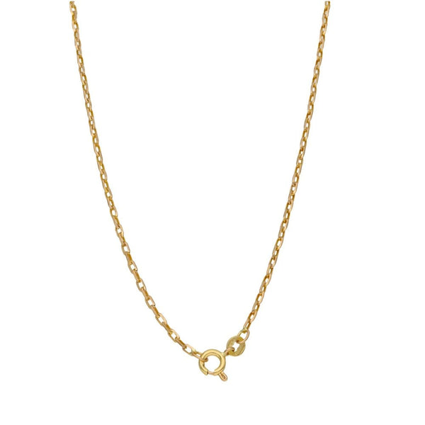 9ct Yellow Gold Round Locket & Chain - 18"