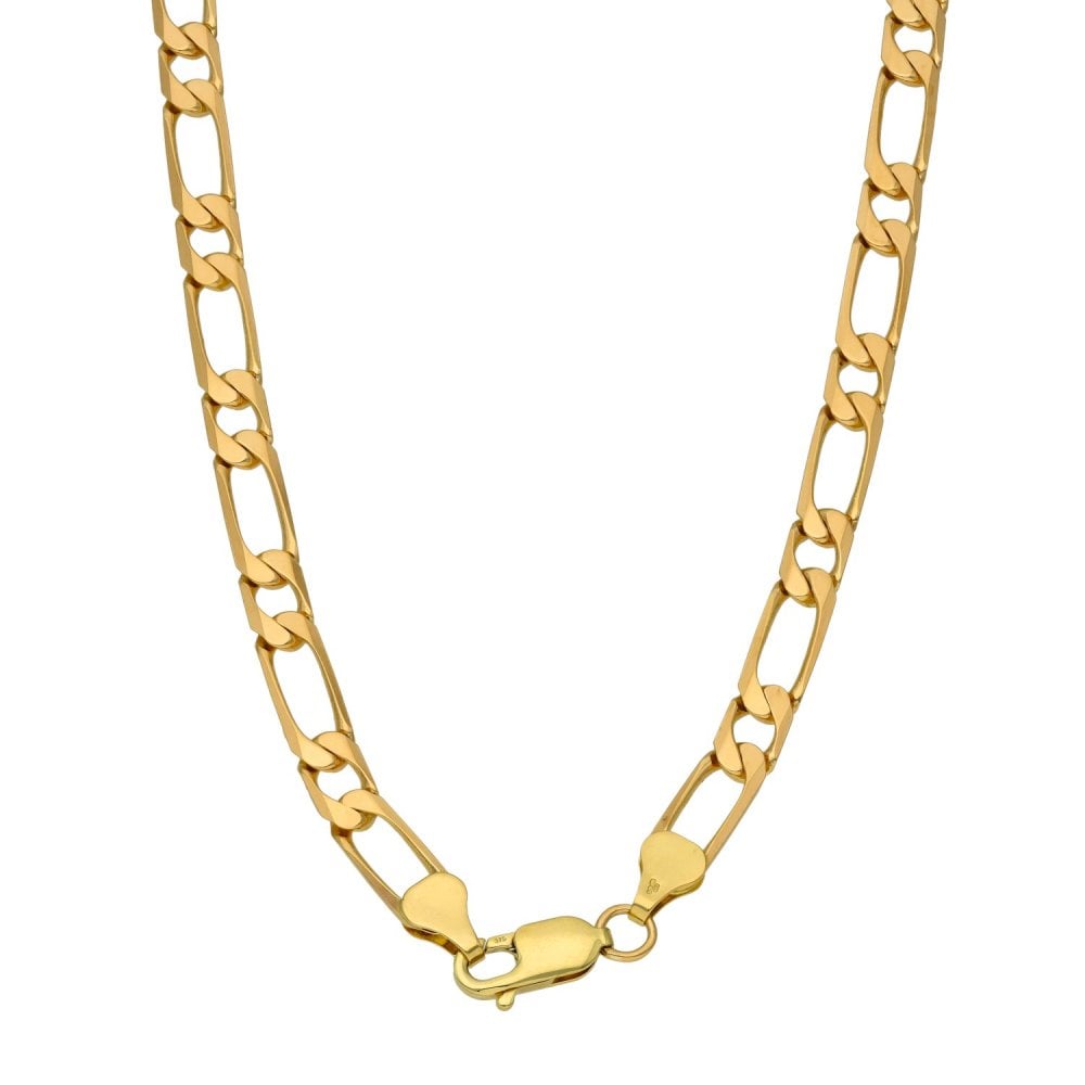9ct Yellow Gold 24" Figaro Chain - 25.6g