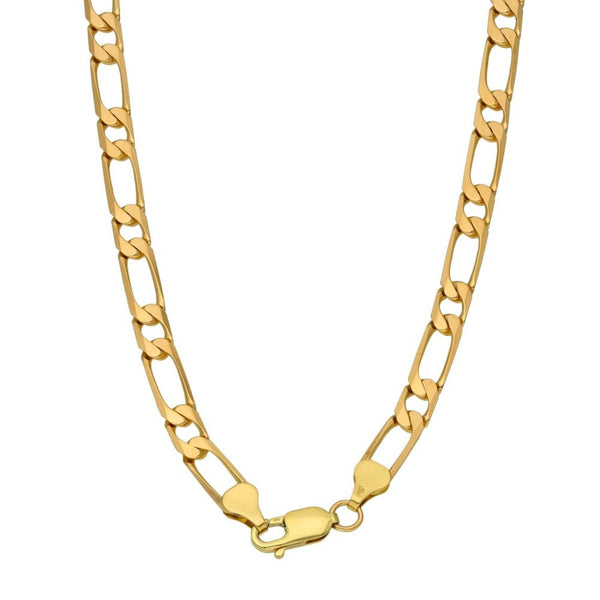 9ct Yellow Gold 24" Figaro Chain - 25.6g