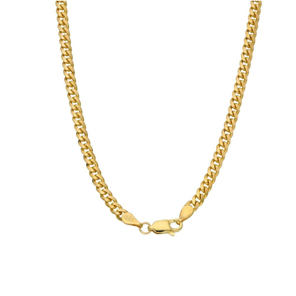Gents 9ct Yellow Gold Curb Chain - 20" - 13.7g