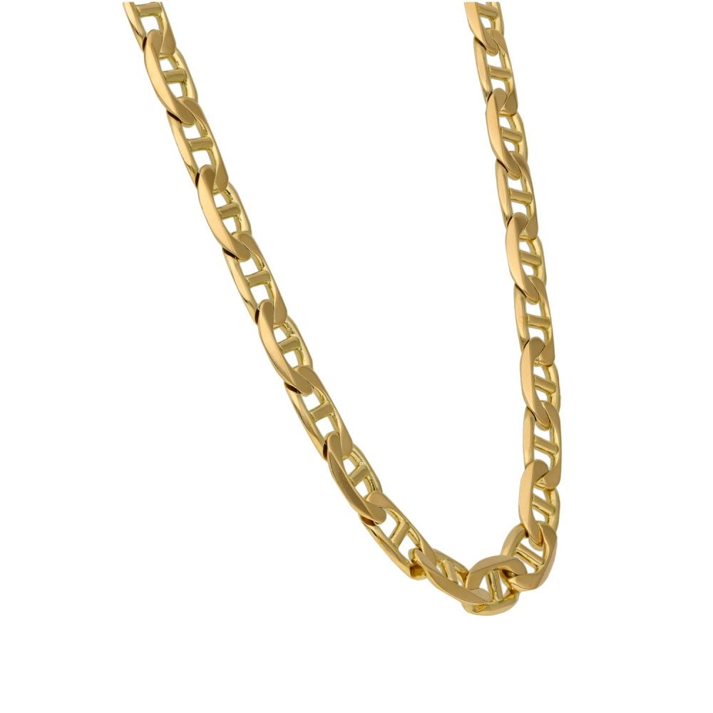 9ct Yellow Gold Anchor Link Chain - 18" - 30.3g