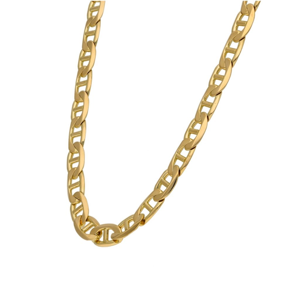9ct Yellow Gold Anchor Link Chain - 18" - 30.3g