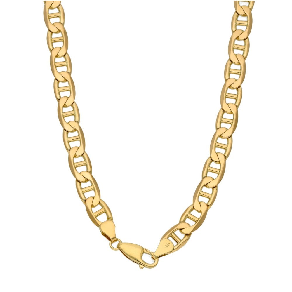 9ct Yellow Gold Anchor Link Chain - 18" - 30.3g