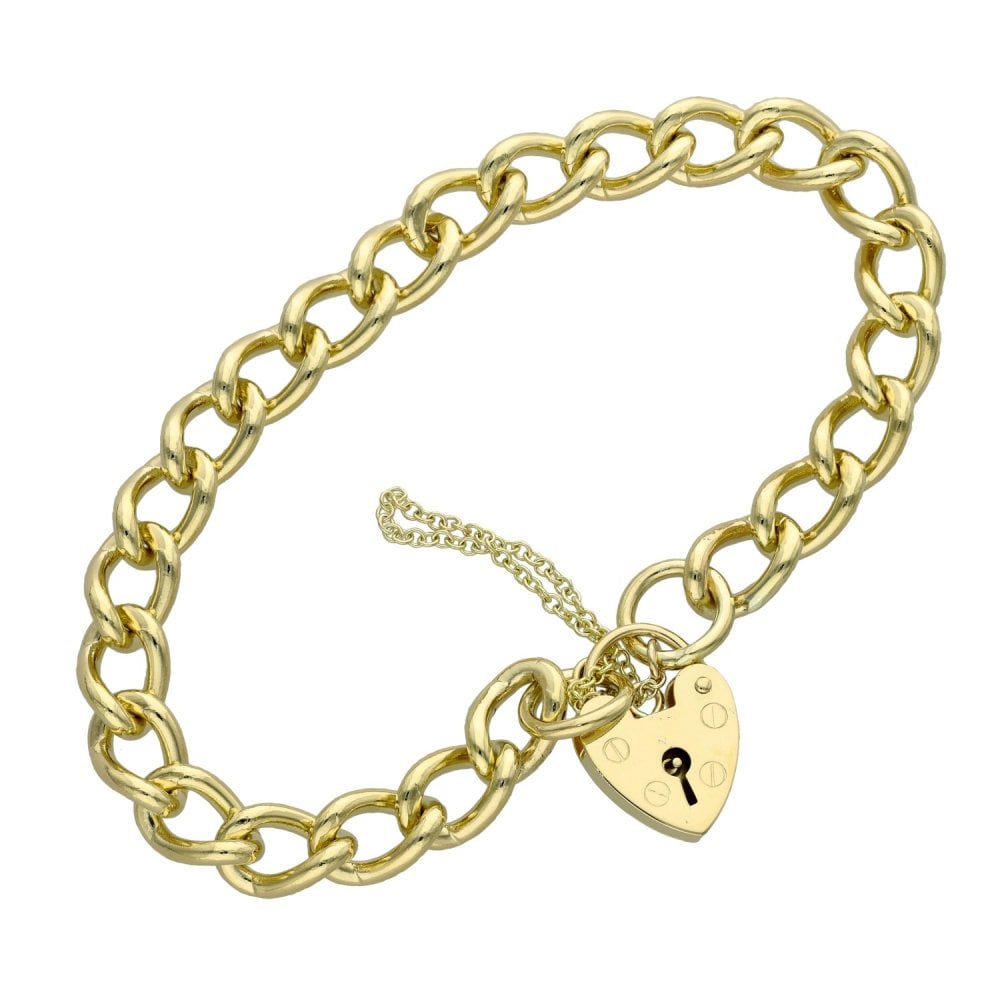 9ct Yellow Gold Curb Bracelet - 18cm - 23.5g