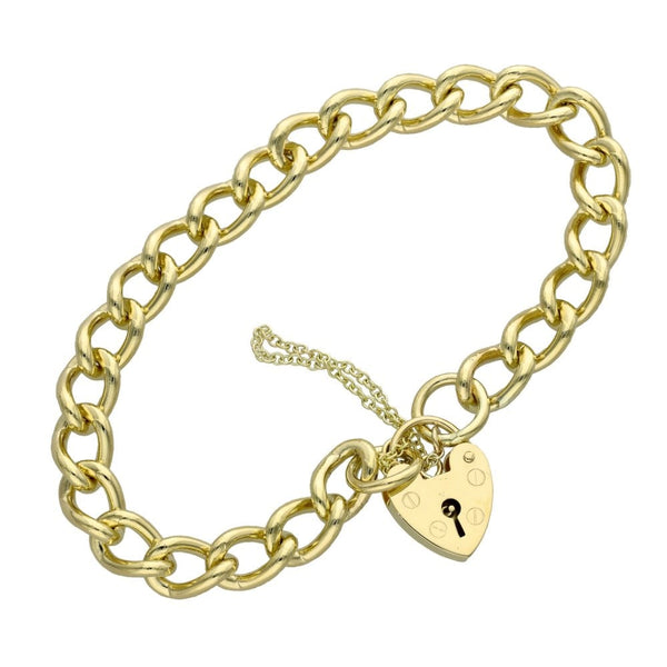 9ct Yellow Gold Curb Bracelet - 18cm - 23.5g