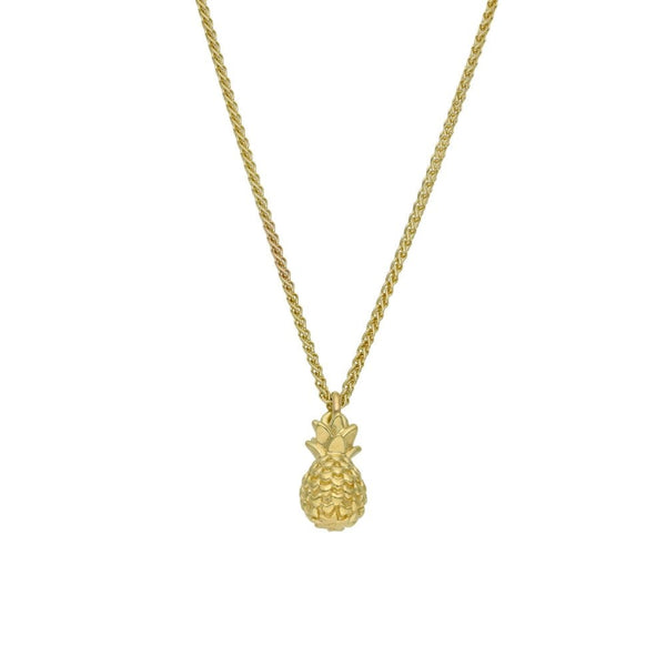 9ct Yellow Gold Pineapple Pendant & Chain - 10.7g - 20"
