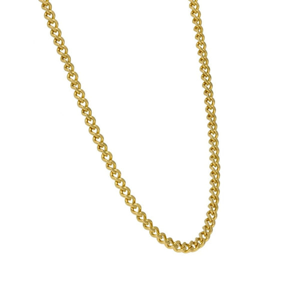 Gents 9ct Yellow Gold Fine Curb Chain - 20" - 14.2g