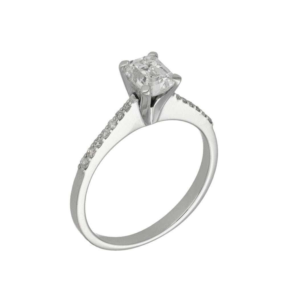 Ladies 18ct White Gold Diamond Engagement Ring - 1.00ct