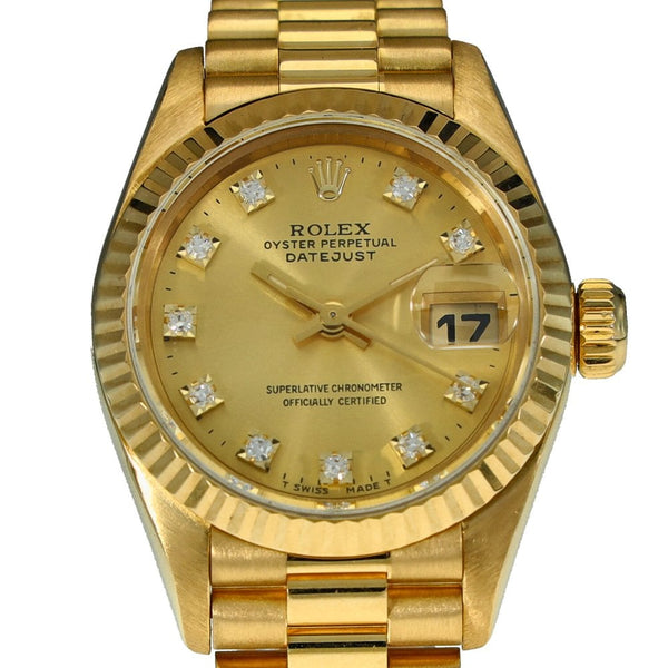 Datejust 69178 - Ladies Watch - Gold Coloured Dial - 1993