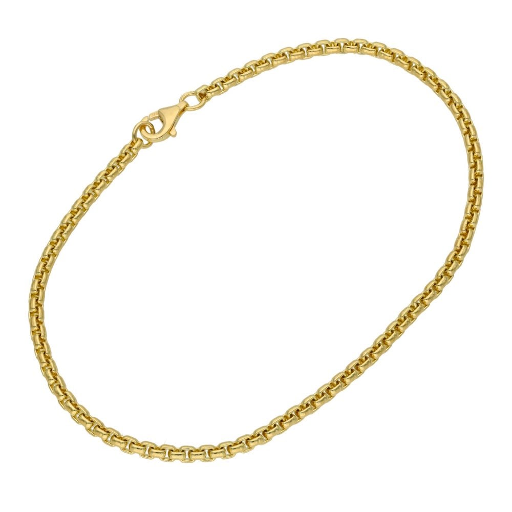 Gents 9ct Yellow Gold Belcher Bracelet - 8.5" - 7.0g