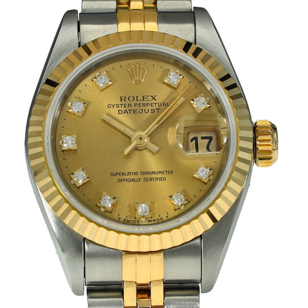 Datejust 69173 - Ladies Watch - Champagne Diamond Dial - 1994