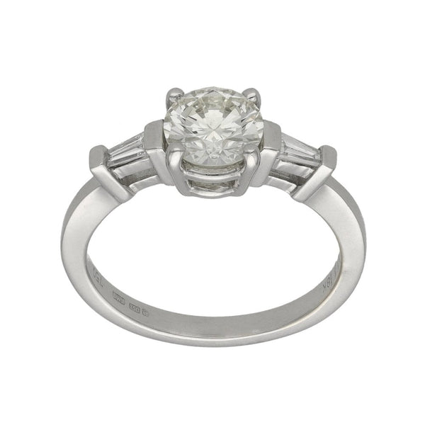 Ladies 18ct White Gold Diamond Engagement Ring - 1.01ct