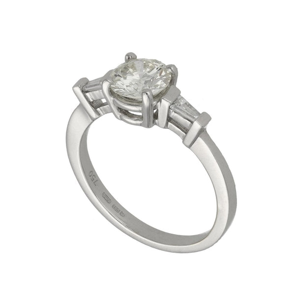 Ladies 18ct White Gold Diamond Engagement Ring - 1.01ct