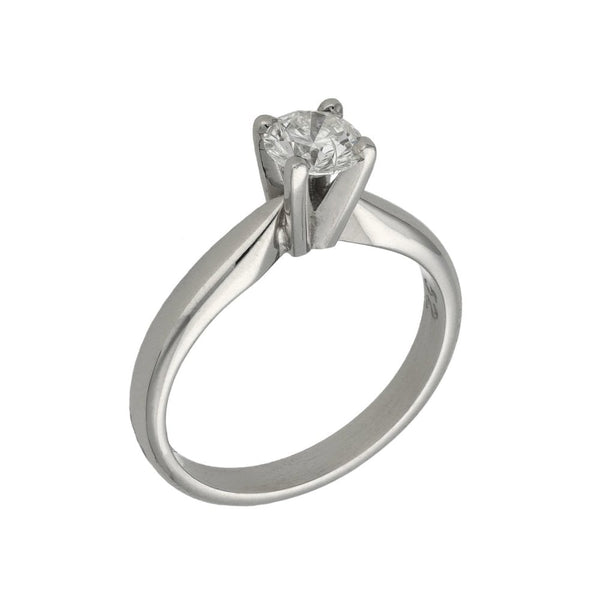 Ladies 18ct White Gold Diamond Engagement Ring - 0.52ct