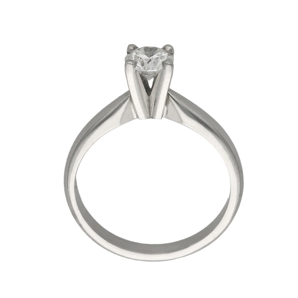 Ladies 18ct White Gold Diamond Engagement Ring - 0.52ct