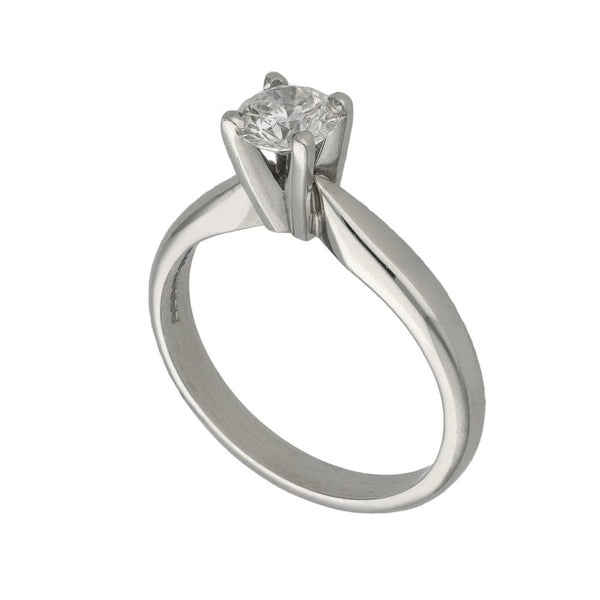 Ladies 18ct White Gold Diamond Engagement Ring - 0.52ct