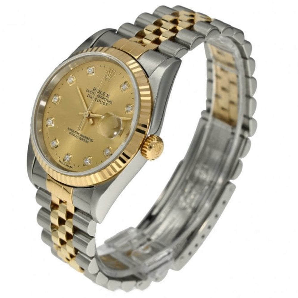 Rolex Datejust 16233 - Gents Watch - Diamond Dial - 2002
