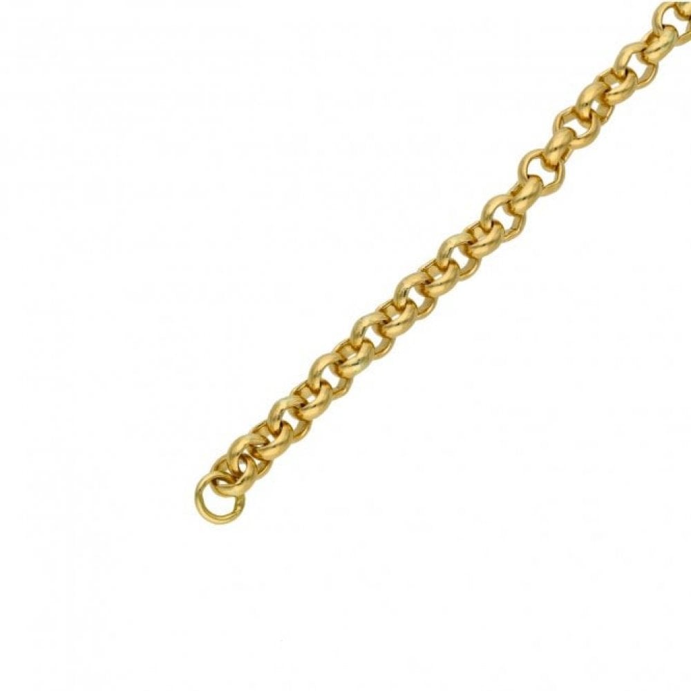 9ct Yellow Gold Round Belcher Link Bracelet - 19.4g - 8.5"