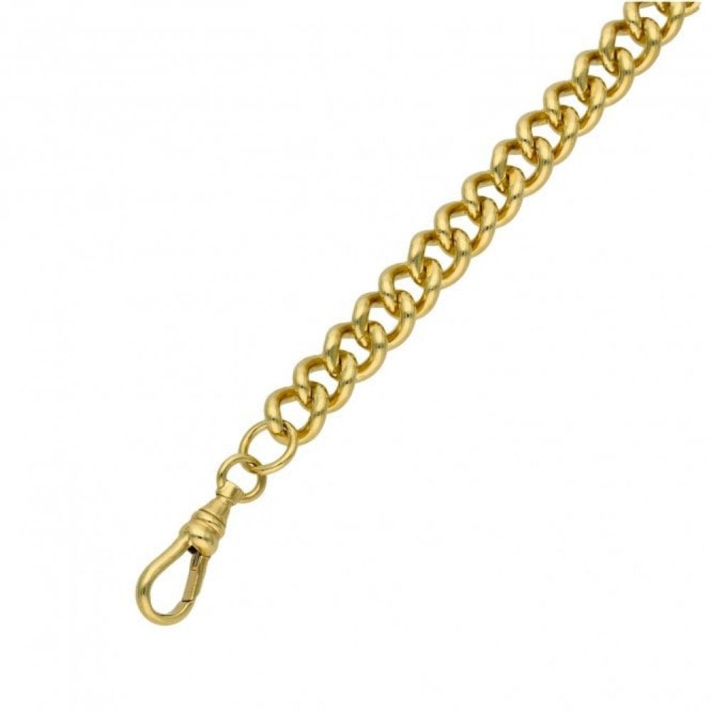9ct Yellow Gold Albert Bracelet - 29.3g - 9"
