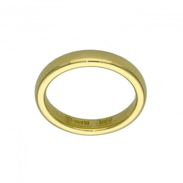 18ct Yellow Gold 3mm Wedding Ring - Size H - 4.1g