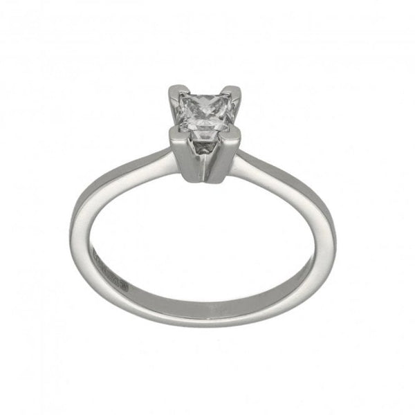 Platinum Princess Cut Diamond Engagement Ring - 0.36ct