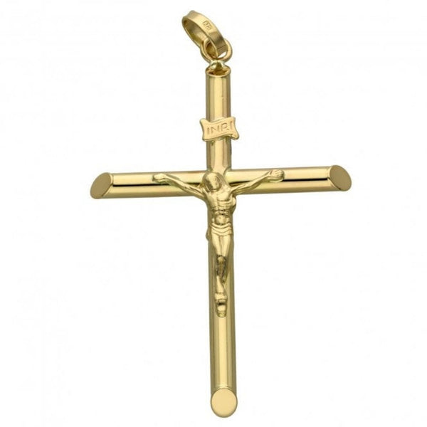 9ct Yellow Gold Large Crucifix Pendant - 4.5g