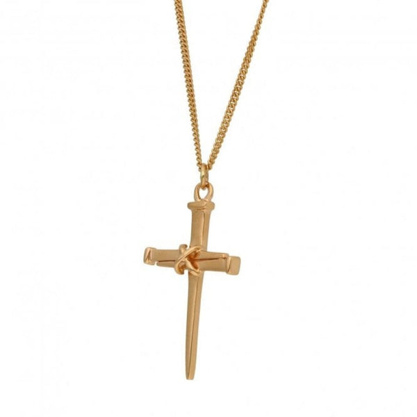Ladies 9ct Rose Gold Cross & Chain - 18"