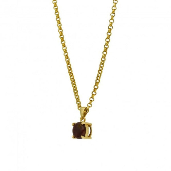 9ct Yellow Gold Ethiopian Opal Pendant & Chain - 7.7g