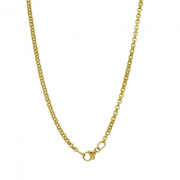 9ct Yellow Gold Ethiopian Opal Pendant & Chain - 7.7g