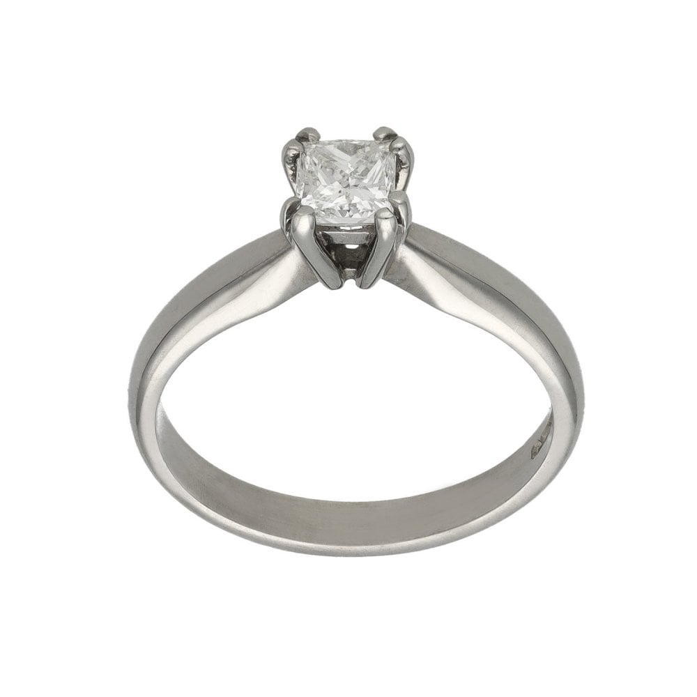 Ladies 18ct White Gold Diamond Engagement Ring - 0.41ct