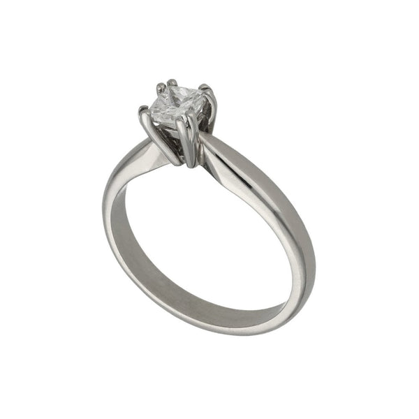 Ladies 18ct White Gold Diamond Engagement Ring - 0.41ct