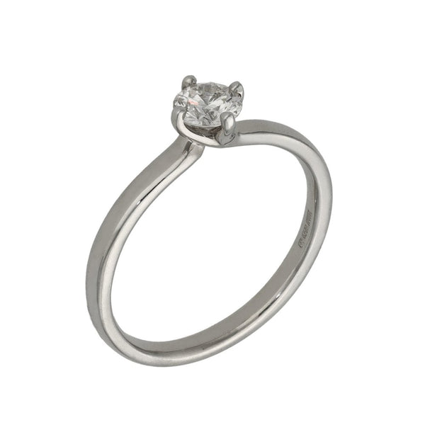 Ladies 18ct White Gold Diamond Engagement Ring - 0.41ct